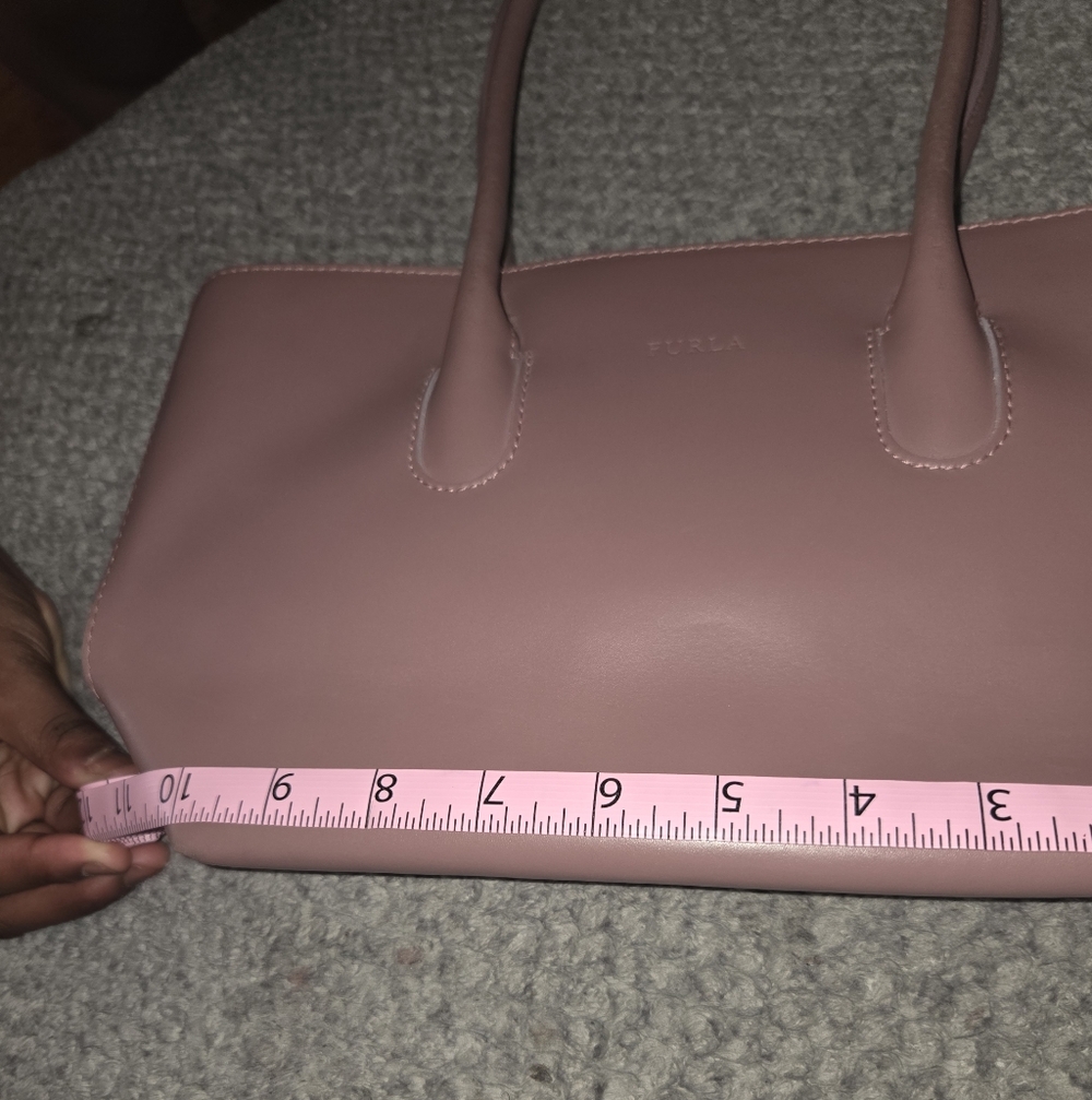 Furla Dusty Rose Leather Tote